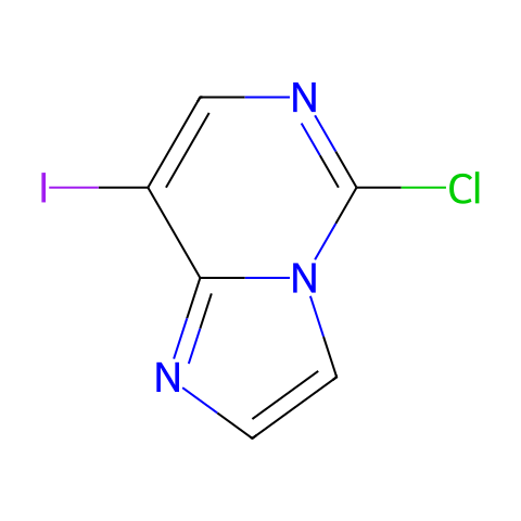 5-氯-8-碘咪唑并[1,2-c]嘧啶结构图