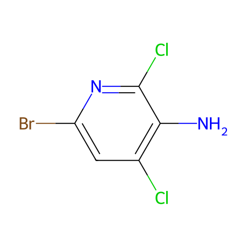 2,4-DICHLORO-3-AMINO-6-BROMOPYRIDINE结构图