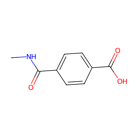 4-[(Methylamino)carbonyl]benzoic acid结构图