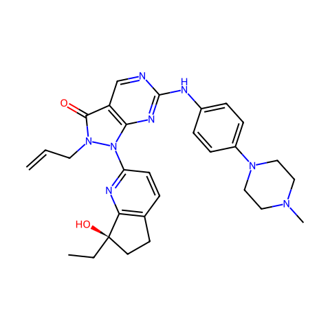 Azenosertib (Zn-C3)结构图