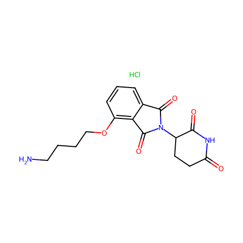 Thalidomide-O-C4-NH2 hydrochloride结构图