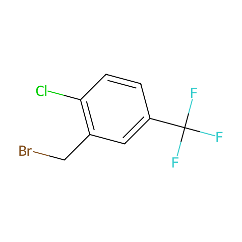 2-氯-5(三氟甲基)苄溴结构图