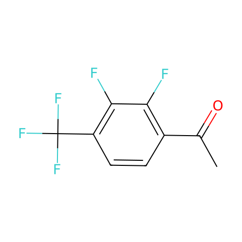 1-[2,3-二氟-4-(三氟甲基)苯基]乙酮结构图