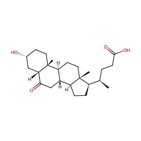 5-β-Cholanic Acid-3α-ol-6-one结构图