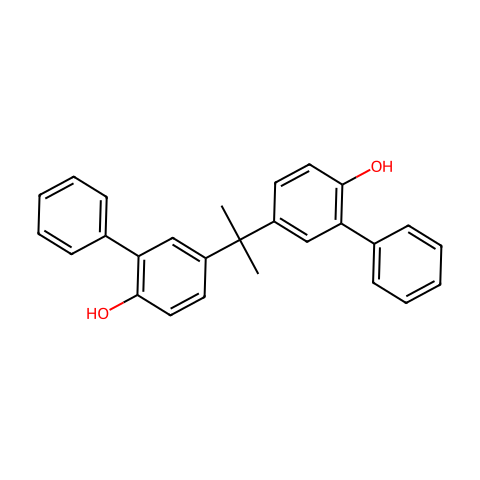 2,2-双(2-羟基-5-联苯基)丙烷结构图