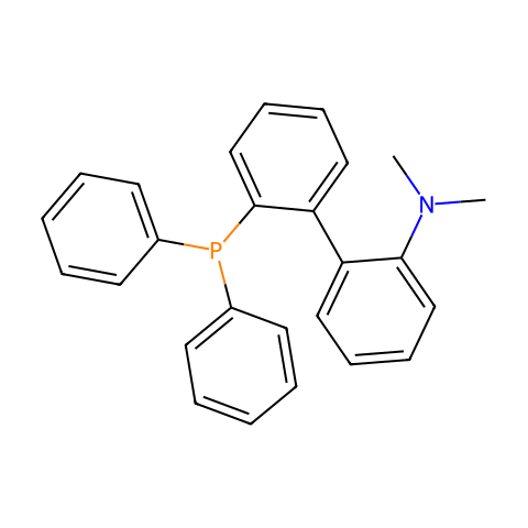 2-二苯基膦-2'-（N，N-二甲氨基））-1,1'-联苯结构图
