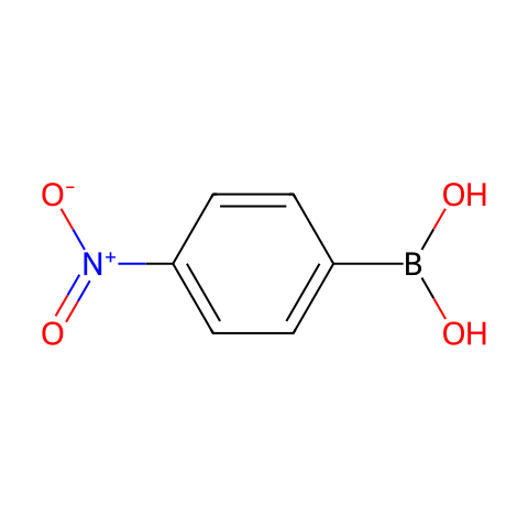 4-硝基苯硼酸(含不定量的酸酐)结构图