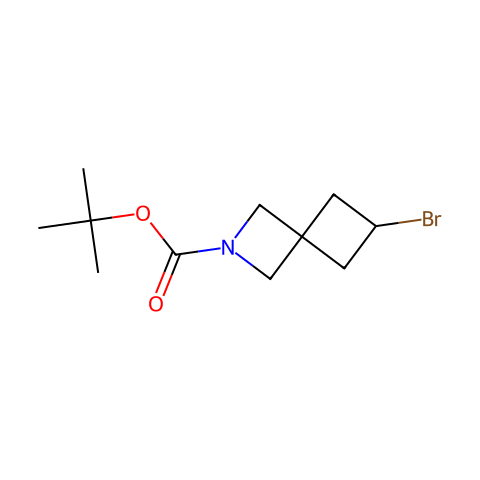 tert-butyl 6-bromo-2-azaspiro[3.3]heptane-2-carboxylate结构图
