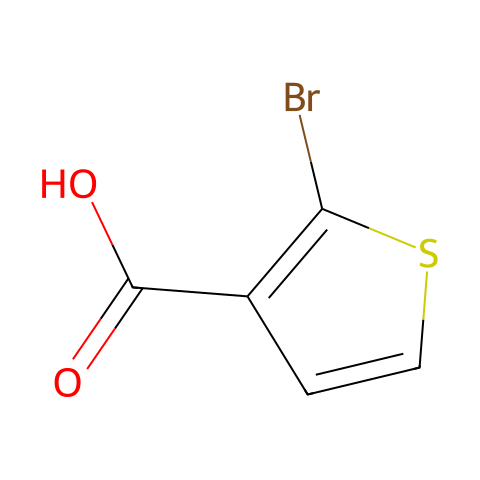 2-溴-3-噻吩甲酸结构图