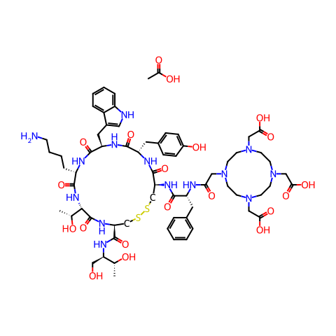 Edotreotide trifluoroacetate结构图