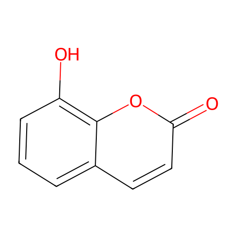 8-hydroxycoumarin结构图