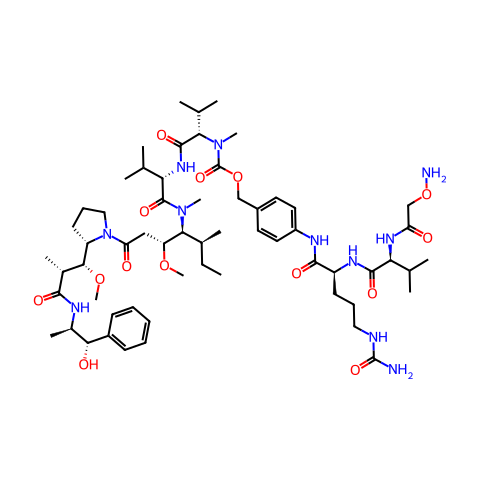 (Aminooxy)acetamide-Val-Cit-PAB-MMAE结构图