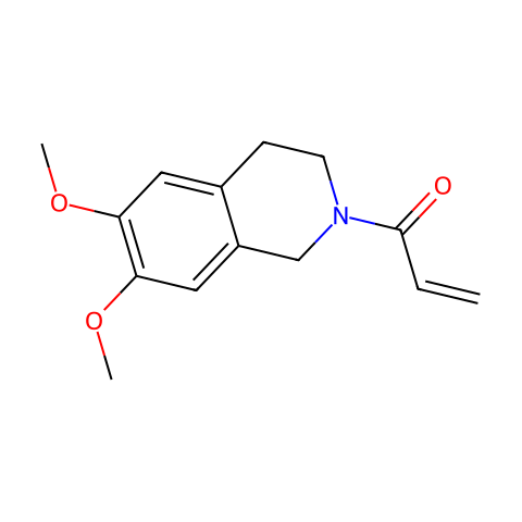 1-(3,4-dihydro-6,7-dimethoxyisoquinolin-2(1h)-yl)prop-2-en-1-one结构图