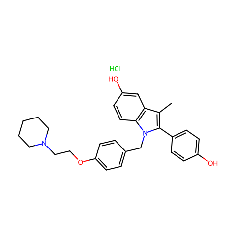 Pipendoxifene hydrochloride结构图
