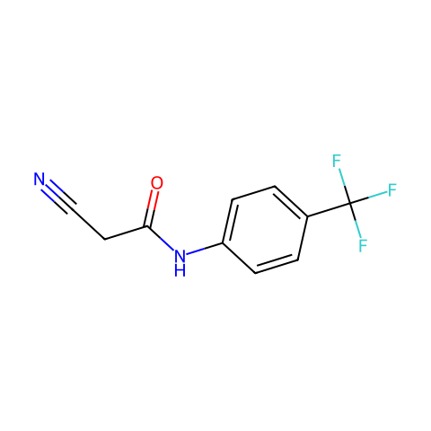 2-cyano-N-[4-(trifluoromethyl)phenyl]acetamide结构图