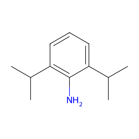 2,6-二异丙基苯胺（DIPA）结构图