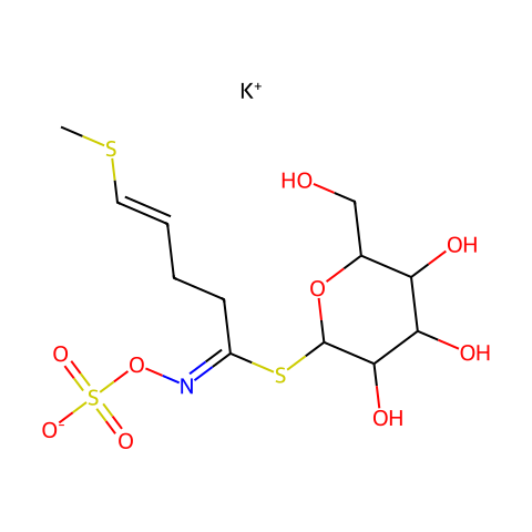 Glucoraphasatin potassium salt结构图