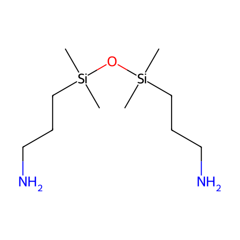 1,3-双(3-氨基丙基)四甲基二硅氧烷结构图