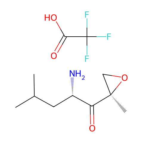1-Pentanone, 2-amino-4-methyl-1-[(2R)-2-methyloxiranyl]-, (2S)-, trifluoroacetate (9CI)结构图