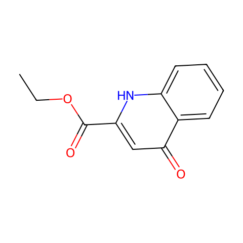 4-羟基-2-喹啉羧酸乙酯结构图