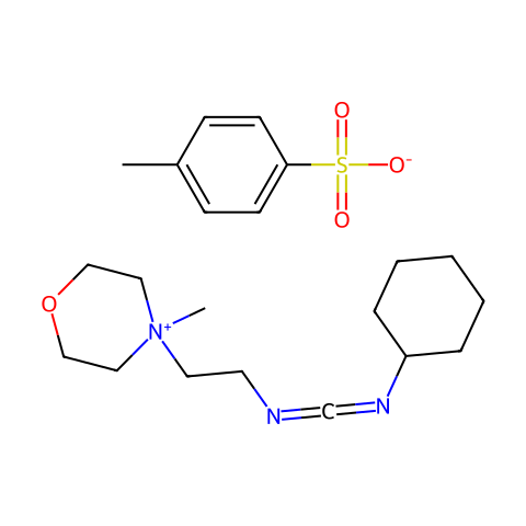 1-环已基-2-吗啉乙基碳二亚胺对甲苯磺酸盐结构图