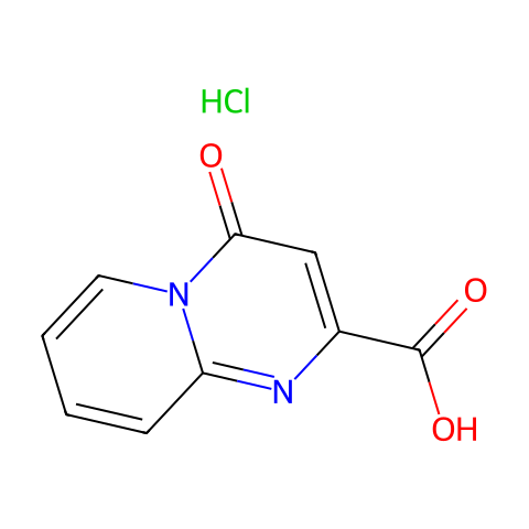 4-氧代-4H-吡啶并[1,2-a]嘧啶-2-羧酸盐酸盐结构图