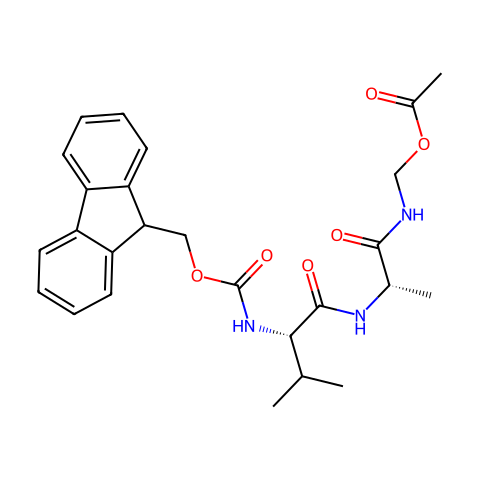Fmoc-Val-Ala-aminomethyl acetate结构图
