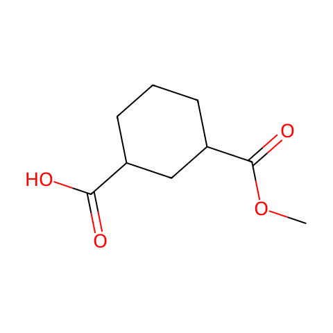 1-羧酸-3-甲酸甲酯环己烷结构图