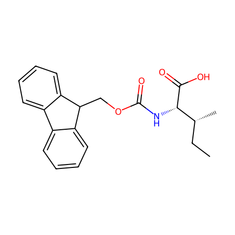 N-芴甲氧羰基-L-别异亮氨酸结构图