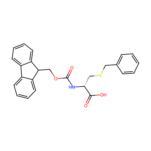 FMOC-D-CYS(BZL)-OH结构图