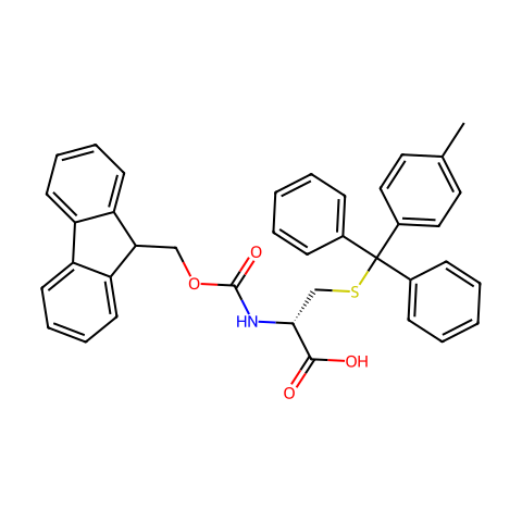 Fmoc-D-Cys(Mtt)-OH结构图