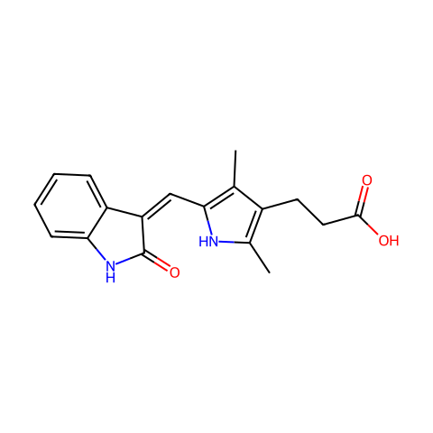 TSU-68 (SU6668, Orantinib)结构图