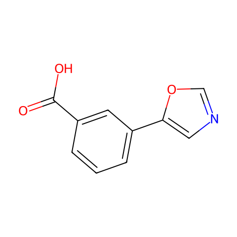 3-(5-噁唑基)苯甲酸结构图