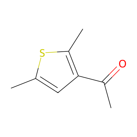 3-乙酰-2,5-二甲基噻吩结构图