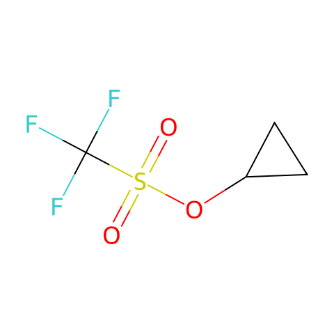 Methanesulfonic acid, trifluoro-, cyclopropyl ester结构图