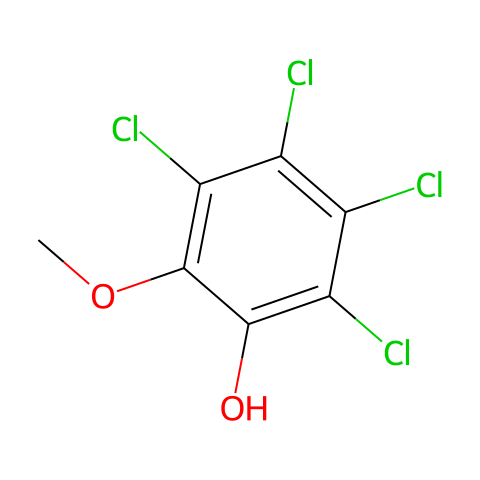 2-Methoxy-Tetrachlorophenol结构图