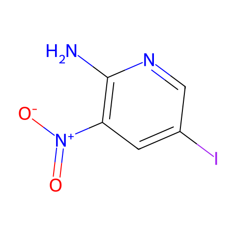 5-碘-3-硝基吡啶-2-胺结构图