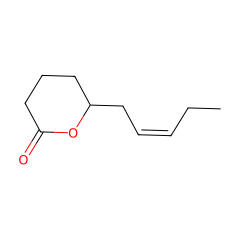Z-四氢-6-(2-戊烯基)-2H-吡喃-2-酮结构图