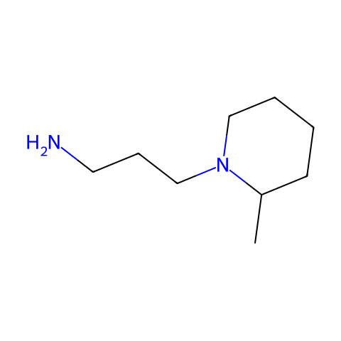 1-(3-氨丙基)-2-甲基哌啶结构图