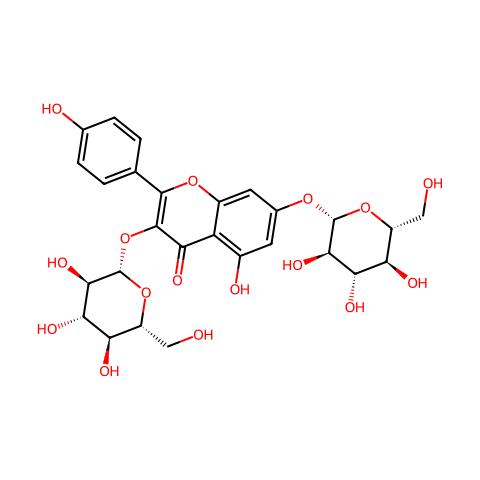 Astragalin 7-O-β-D-glucopyranoside结构图