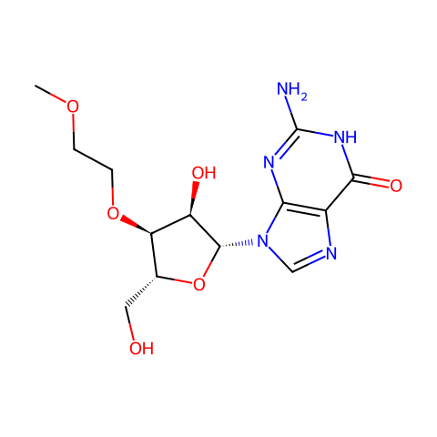 3’-O-(2-Methoxyethyl)guanosine结构图
