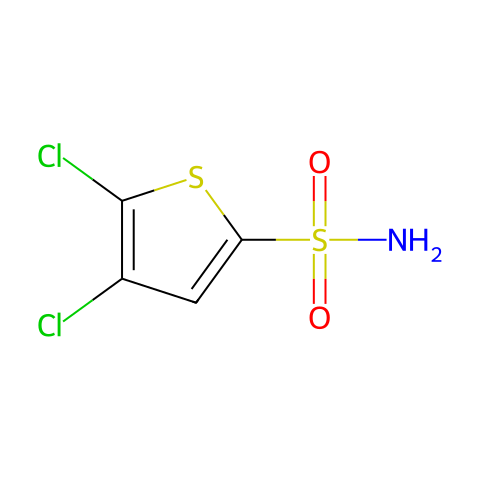 2,3-二氯噻吩-5-磺酰胺结构图