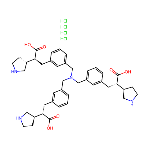 Muvalaplin tetrahydrochloride结构图