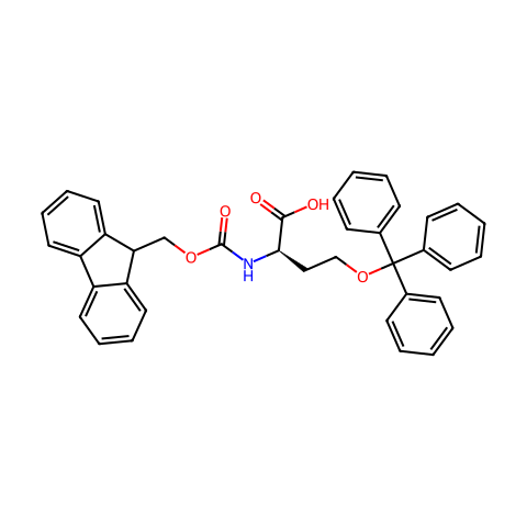 Fmoc-D-Hse(Trt)-OH结构图