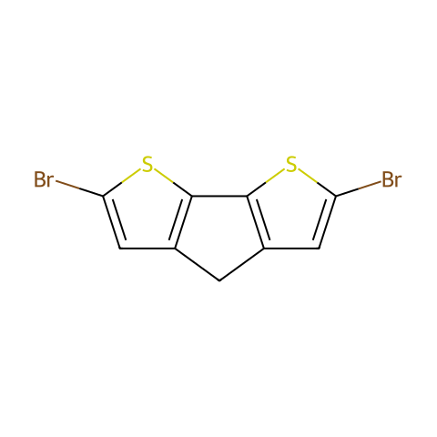 2,6-二溴-4H-环戊并[2,1-B:3,4-B']二噻吩结构图