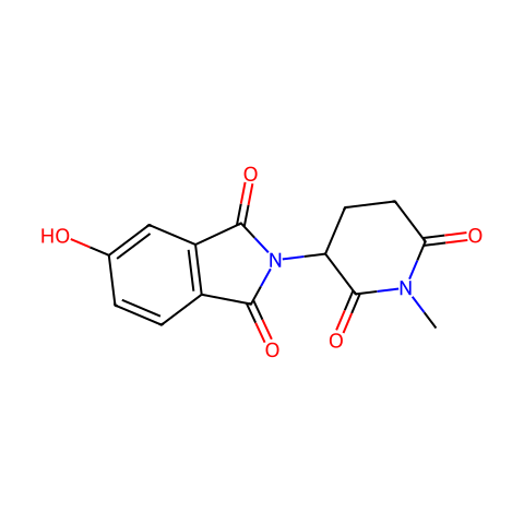 5-羟基-2-(1-甲基-2,6-二氧代哌啶-3-基)异吲哚啉-1,3-二酮结构图