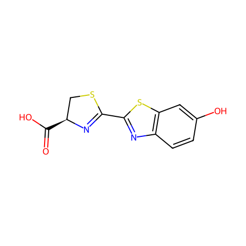 D-虫荧光素游离酸结构图