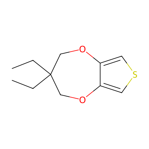 3,4-(2′,2′-二乙基丙烯)二氧噻吩结构图