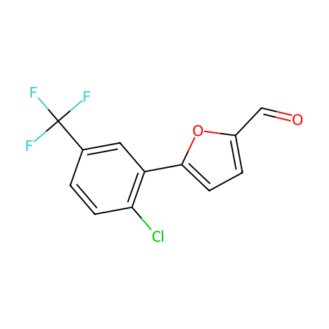 5-[2-氯-5-(三氟甲基)苯基]糠醛结构图