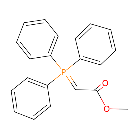 甲氧甲酰基亚甲基三苯基膦结构图